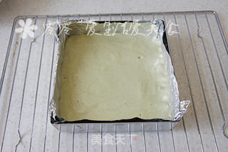 抹茶奶油奶酪夹心蛋糕的做法步骤:4