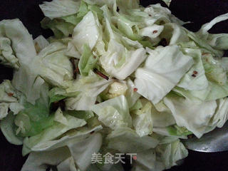 香辣包菜的做法步骤:4