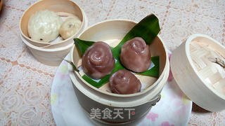 花式馒头——草莓玫瑰馒头的做法步骤：12