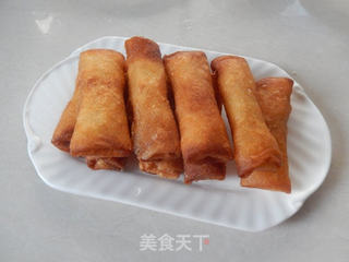 香蕉芝士春卷的做法步骤:9