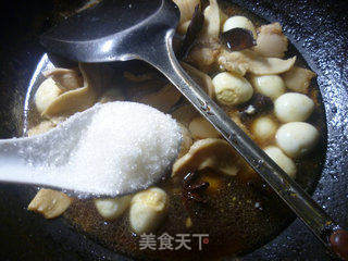 鹌鹑蛋大豆蛋白烧五花肉的做法步骤:9