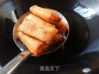 香蕉芝士春卷的做法步骤:8