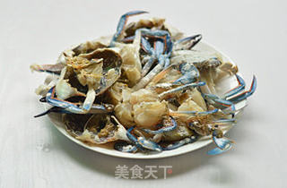 葱姜炒花蟹的做法步骤:6