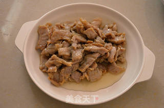 滑肉炒荷兰豆的做法步骤:6