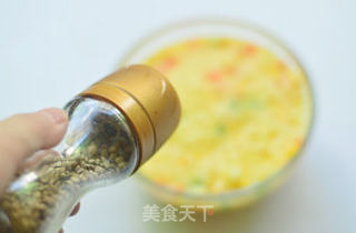 彩蔬米饭饼的做法步骤:8