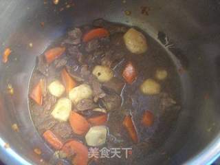 牛肉炖芋儿的做法步骤:12