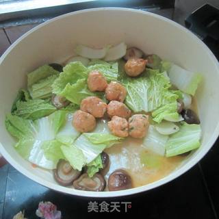丸子白菜香菇汤的做法步骤：8