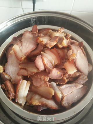萝卜干蒸酱肉的做法步骤:9