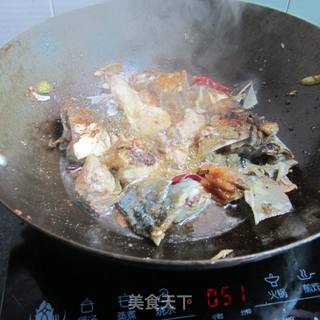 干椒干锅鱼头的做法步骤:6