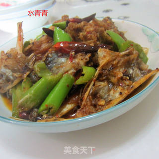 干椒干锅鱼头的做法步骤:13