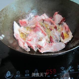 干椒干锅鱼头的做法步骤:4