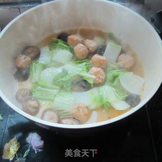 丸子白菜香菇汤的做法步骤：11