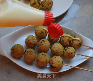 香芹豆腐丸子的做法步骤:8
