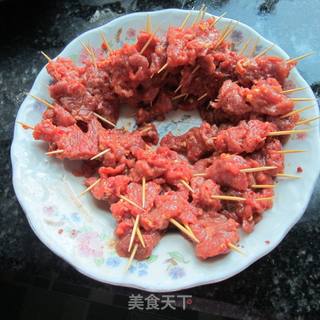 孜然芽签牛肉的做法步骤：9