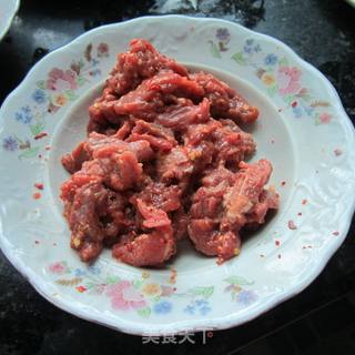 孜然芽签牛肉的做法步骤：7