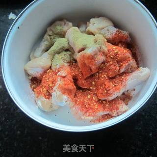 香蒸香辣鸡小腿-----烤箱食谱的做法步骤:2