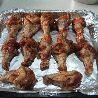 香蒸香辣鸡小腿-----烤箱食谱的做法步骤:4