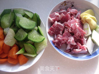 冬日暖汤---双萝羊肉的做法步骤:2