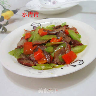莴笋叉烧肉的做法步骤：9