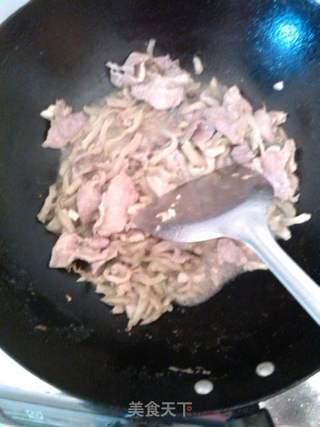 葱香榨菜炒肉片的做法步骤:4