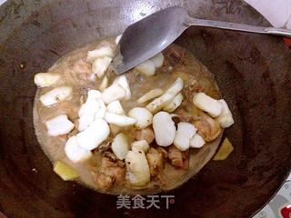 马蹄焖鸡块的做法步骤:6