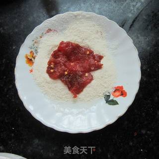 嫩炸牛肉片的做法步骤：9