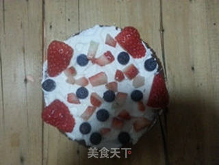 草莓可可裸蛋糕的做法步骤:15