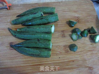 温拌秋葵的做法步骤:3