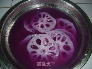 胭脂柠檬沙拉藕的做法步骤:7