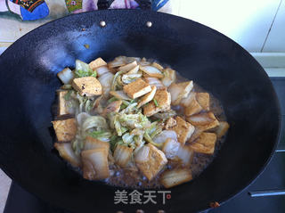 白菜炖豆腐的做法步骤:9