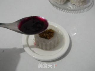 核桃蓝莓芋头糕的做法步骤：7