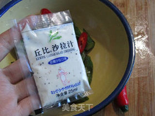 温拌秋葵的做法步骤:6
