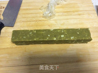 抹茶杏仁饼干的做法步骤:6