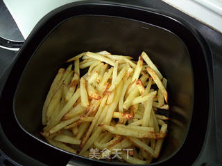 炸薯条的做法步骤:12