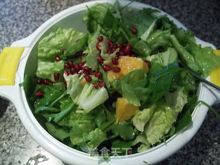 橙味芝麻菜色拉的做法步骤:9
