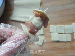 鸡腿薯泥牙签肉的做法步骤:8