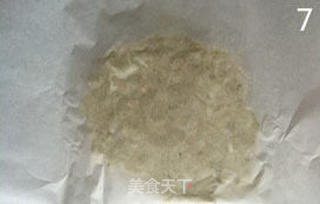 花生抹茶牛轧糖的做法步骤:7