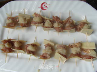 鸡腿薯泥牙签肉的做法步骤:9