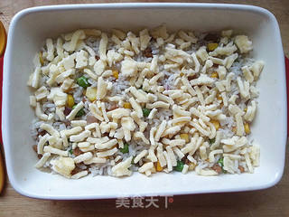 田园芝士焗饭的做法步骤:11