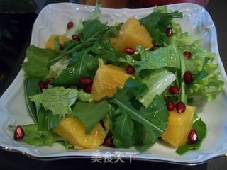 橙味芝麻菜色拉的做法步骤:10