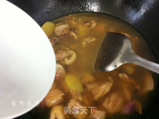 黑糯米酒煲鸡汤的做法步骤：7