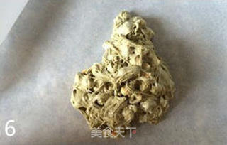 花生抹茶牛轧糖的做法步骤:6