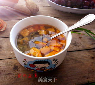 番薯菰米糖水的做法步骤:6