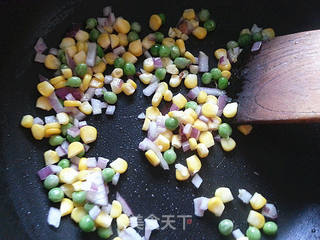 田园芝士焗饭的做法步骤:4