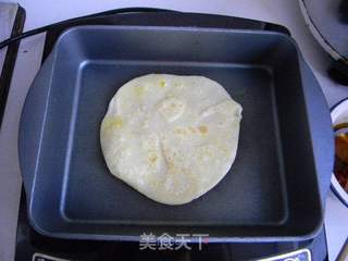 家庭版鸡蛋灌饼的做法步骤:6
