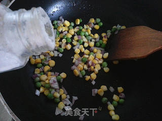 田园芝士焗饭的做法步骤:5
