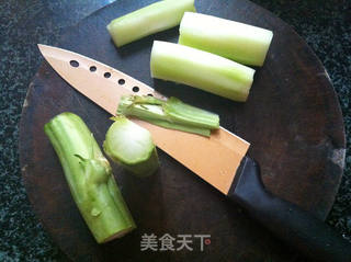 五花肉菜根炒饭的做法步骤:3