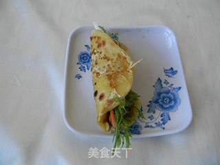 家庭版鸡蛋灌饼的做法步骤：11