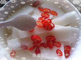自制酸辣萝卜片的做法步骤:6
