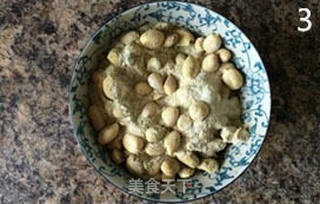 花生抹茶牛轧糖的做法步骤:3